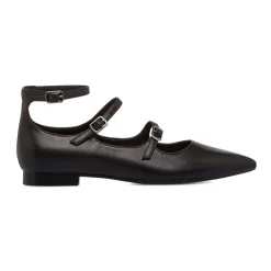 Ballerine Mary Jane nere da Donna con fibbie Donna Ballerine Donna