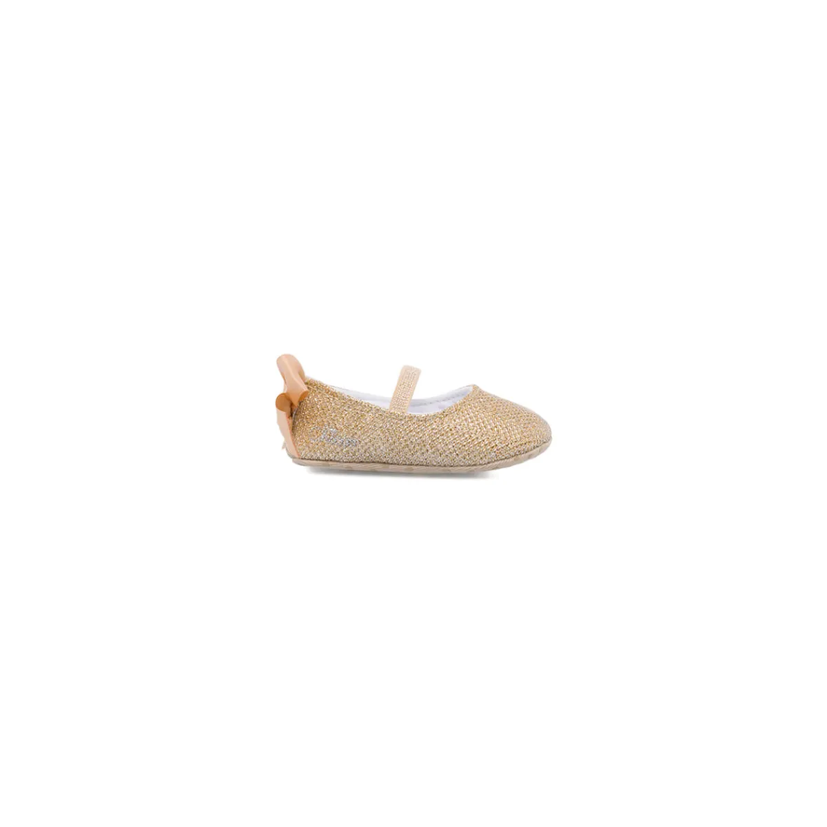 Clearance Ballerine neonata oro con glitter e fiocco in raso Bambino Primi Passi Bambino|Primi Passi Bambina