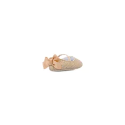 Clearance Ballerine neonata oro con glitter e fiocco in raso Bambino Primi Passi Bambino|Primi Passi Bambina