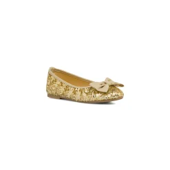 Clearance Ballerine oro da Ragazza con fiocco e paillettes Bambino Scarpe Ragazza|Ballerine Bambina