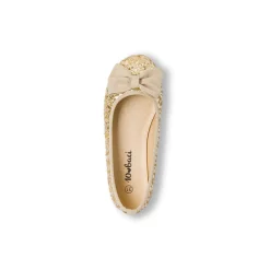 Clearance Ballerine oro da Ragazza con fiocco e paillettes Bambino Scarpe Ragazza|Ballerine Bambina