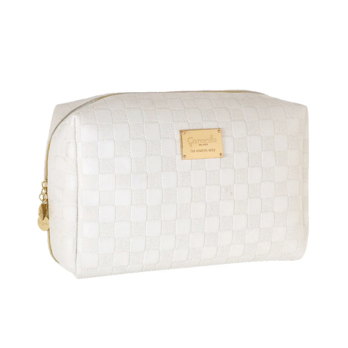 New Beauty case Bianco da Donna con logo Donna Beauty Case E Trousse