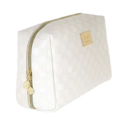 New Beauty case Bianco da Donna con logo Donna Beauty Case E Trousse