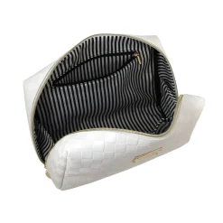 New Beauty case Bianco da Donna con logo Donna Beauty Case E Trousse