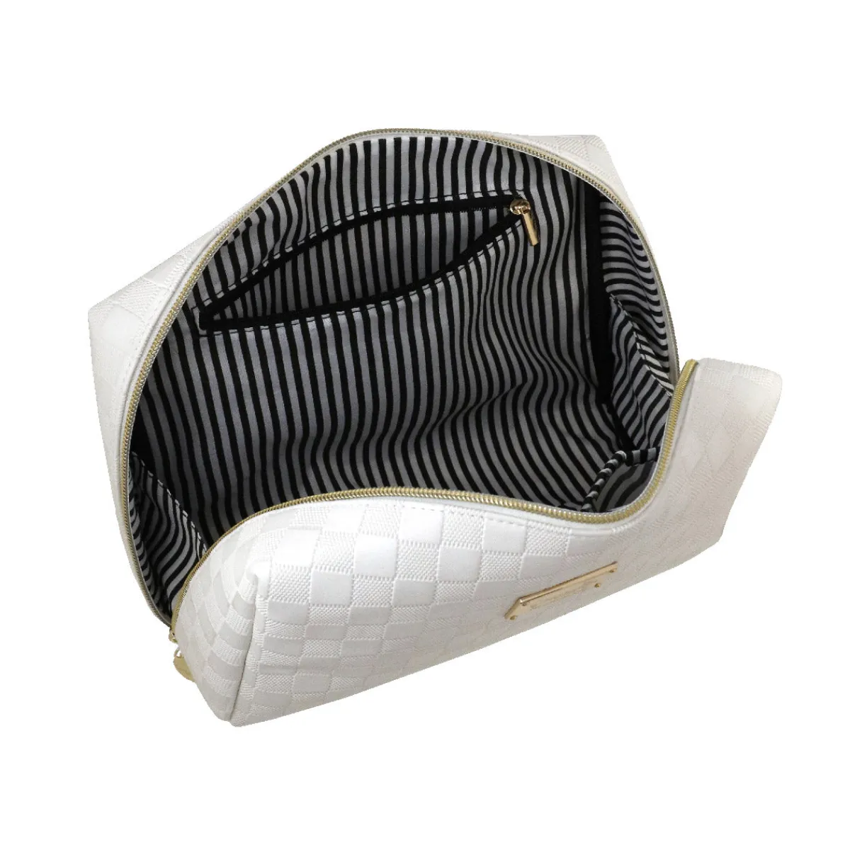 New Beauty case Bianco da Donna con logo Donna Beauty Case E Trousse