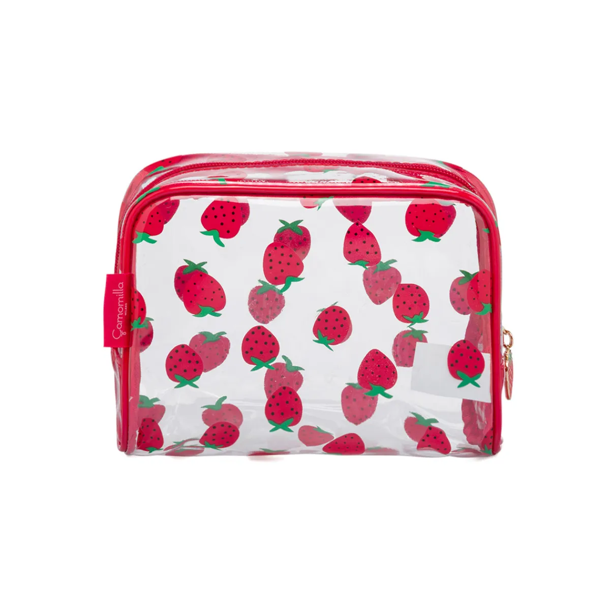 Clearance Beauty Case da Donna rosso con stampa fragole Donna Beauty Case E Trousse