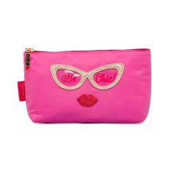 Discount Beauty Case Fucsia da donna con dettagli glitter Donna Beauty Case E Trousse