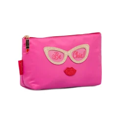 Discount Beauty Case Fucsia da donna con dettagli glitter Donna Beauty Case E Trousse