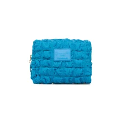 Discount Beauty Case porta oggetti azzurro da Donna con logo Donna Beauty Case E Trousse