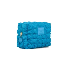 Discount Beauty Case porta oggetti azzurro da Donna con logo Donna Beauty Case E Trousse