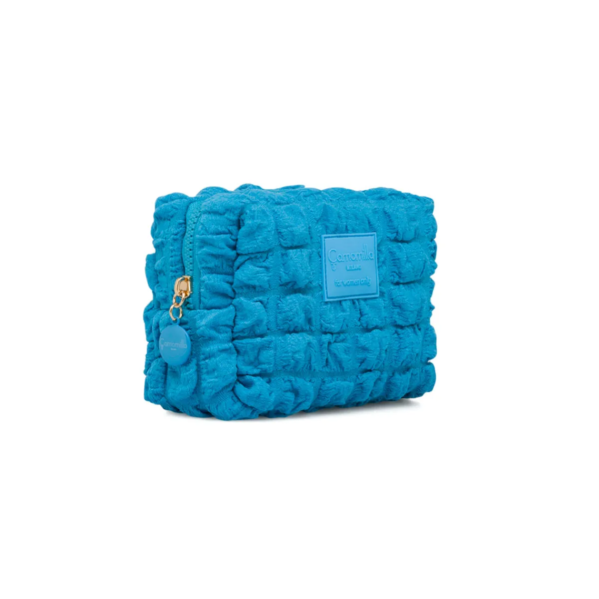 Discount Beauty Case porta oggetti azzurro da Donna con logo Donna Beauty Case E Trousse