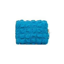 Discount Beauty Case porta oggetti azzurro da Donna con logo Donna Beauty Case E Trousse