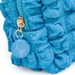 Discount Beauty Case porta oggetti azzurro da Donna con logo Donna Beauty Case E Trousse