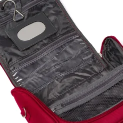 Clearance Beauty necessaire da viaggio piccolo rosso in tessuto Bagaglio A Mano