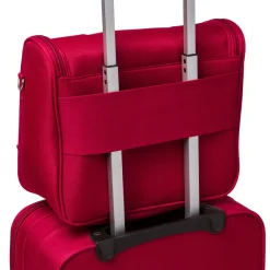 Hot Beauty necessaire da viaggio grande rosso in tessuto Bagaglio A Mano