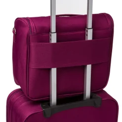 Best Beauty necessaire grande da viaggio viola in tessuto Bagaglio A Mano