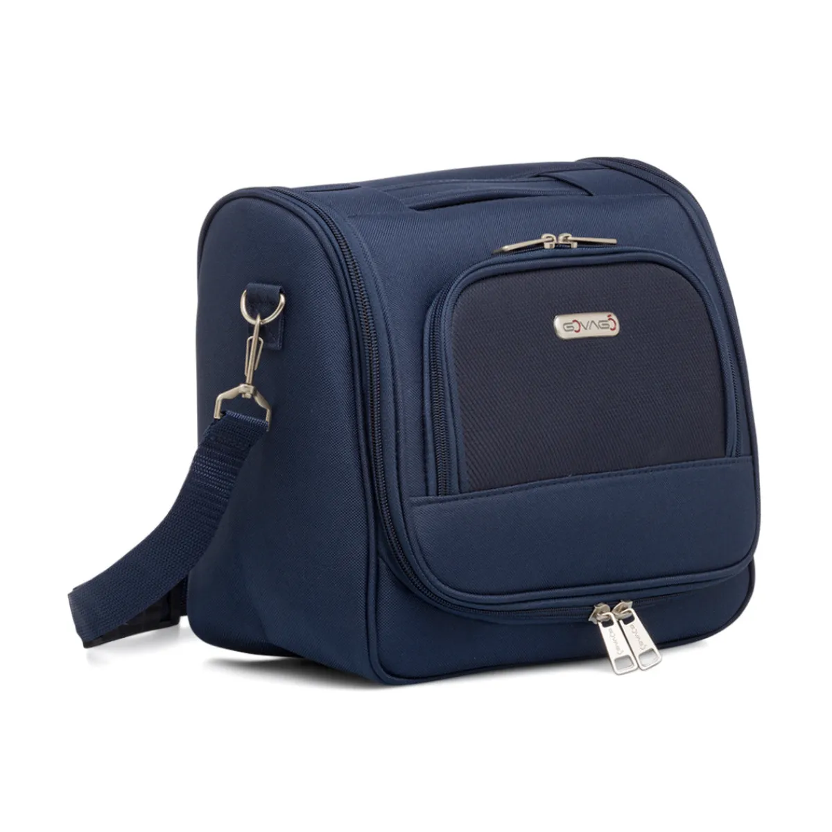 Sale Beauty necessaire grande da viaggio blu in tessuto Bagaglio A Mano
