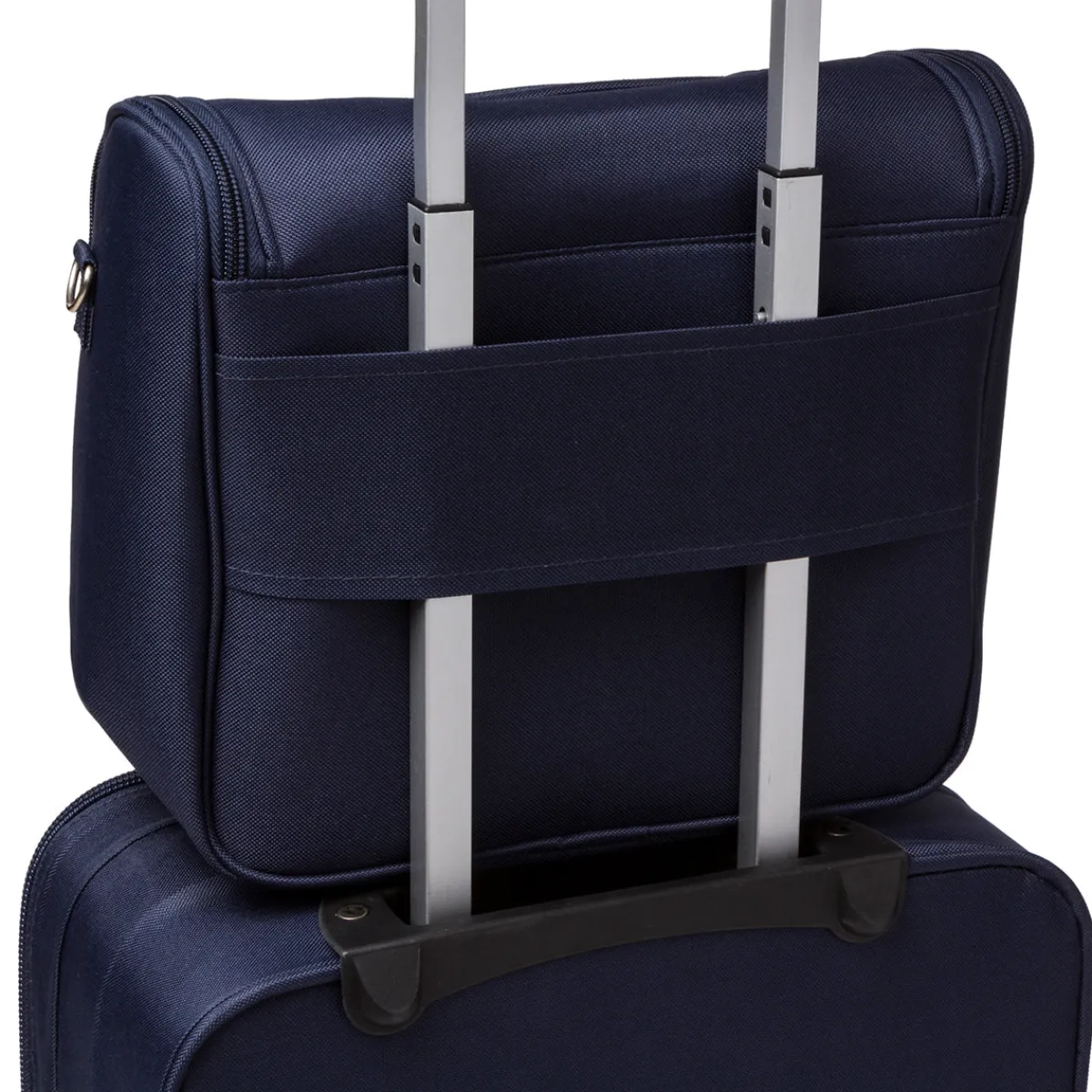 Sale Beauty necessaire grande da viaggio blu in tessuto Bagaglio A Mano