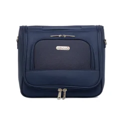 Sale Beauty necessaire grande da viaggio blu in tessuto Bagaglio A Mano
