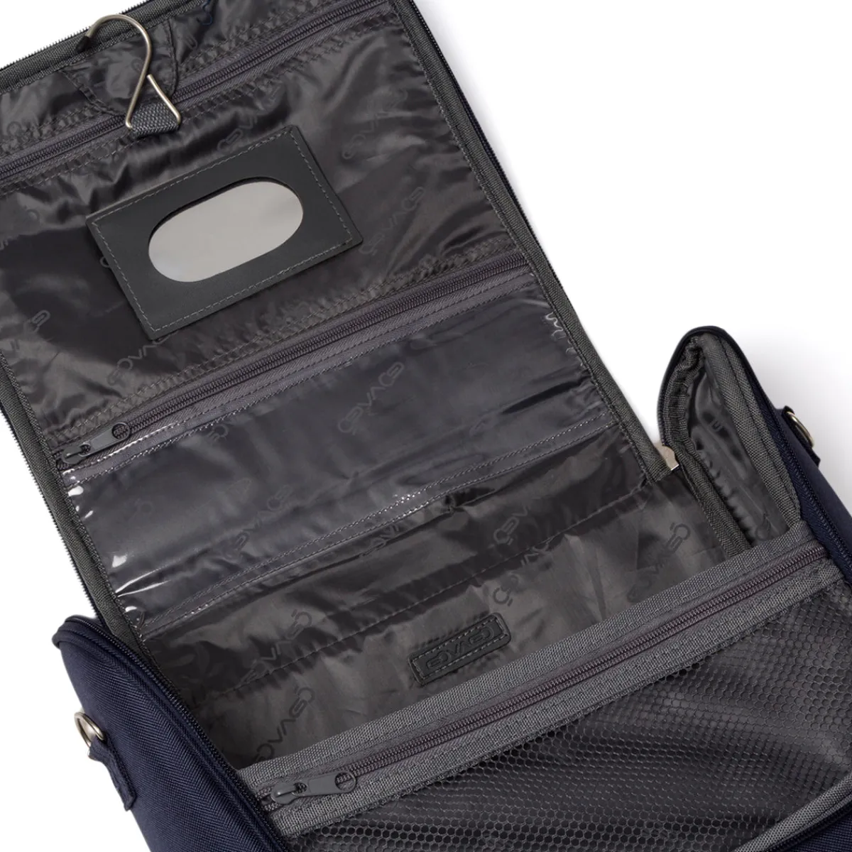 Sale Beauty necessaire grande da viaggio blu in tessuto Bagaglio A Mano