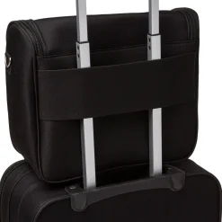 Beauty necessaire grande da viaggio nero in tessuto Bagaglio A Mano