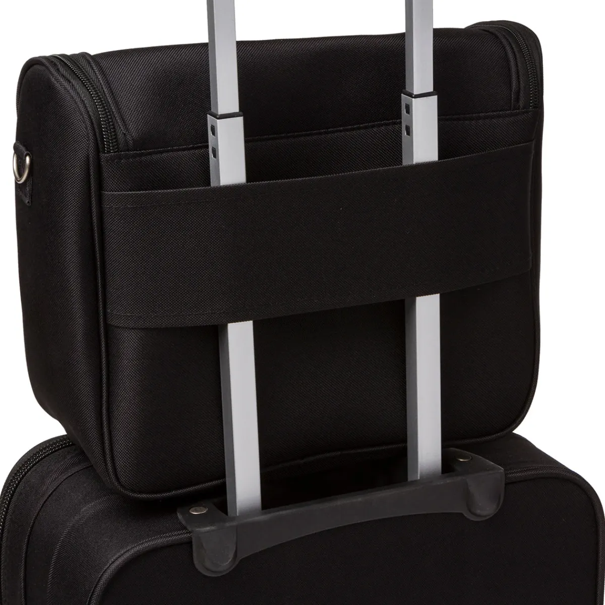 Beauty necessaire grande da viaggio nero in tessuto Bagaglio A Mano