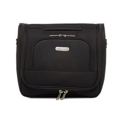 Beauty necessaire grande da viaggio nero in tessuto Bagaglio A Mano