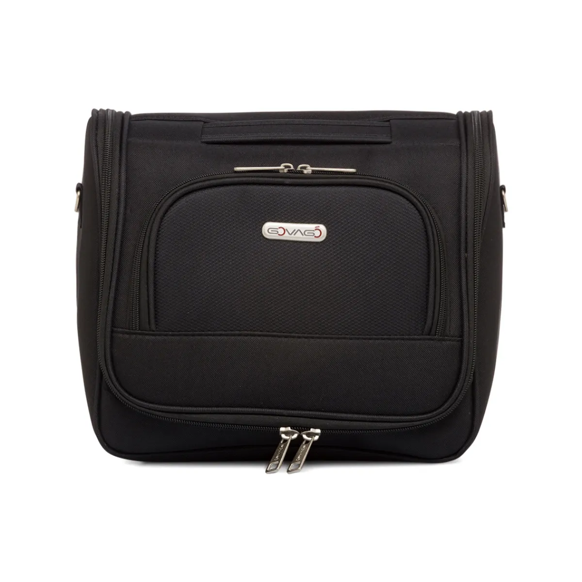 Beauty necessaire grande da viaggio nero in tessuto Bagaglio A Mano