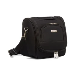 Beauty necessaire piccolo da viaggio nero in tessuto Bagaglio A Mano