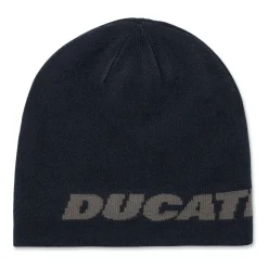 Best Berretto blu e grigio da uomo con logo Corse Uomo Cappellini|Abbigliamento Ducati