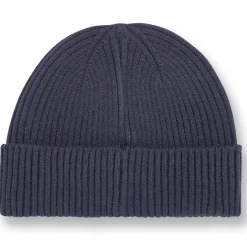 Sale Berretto da Uomo blu scuro a coste con patch logo Corse Uomo Cappellini|Abbigliamento Ducati