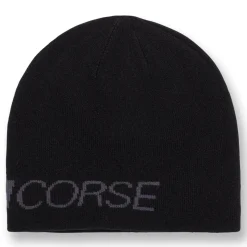 Berretto da uomo reversibile nero in maglia con logo a contrasto Corse Uomo Cappellini|Abbigliamento Ducati