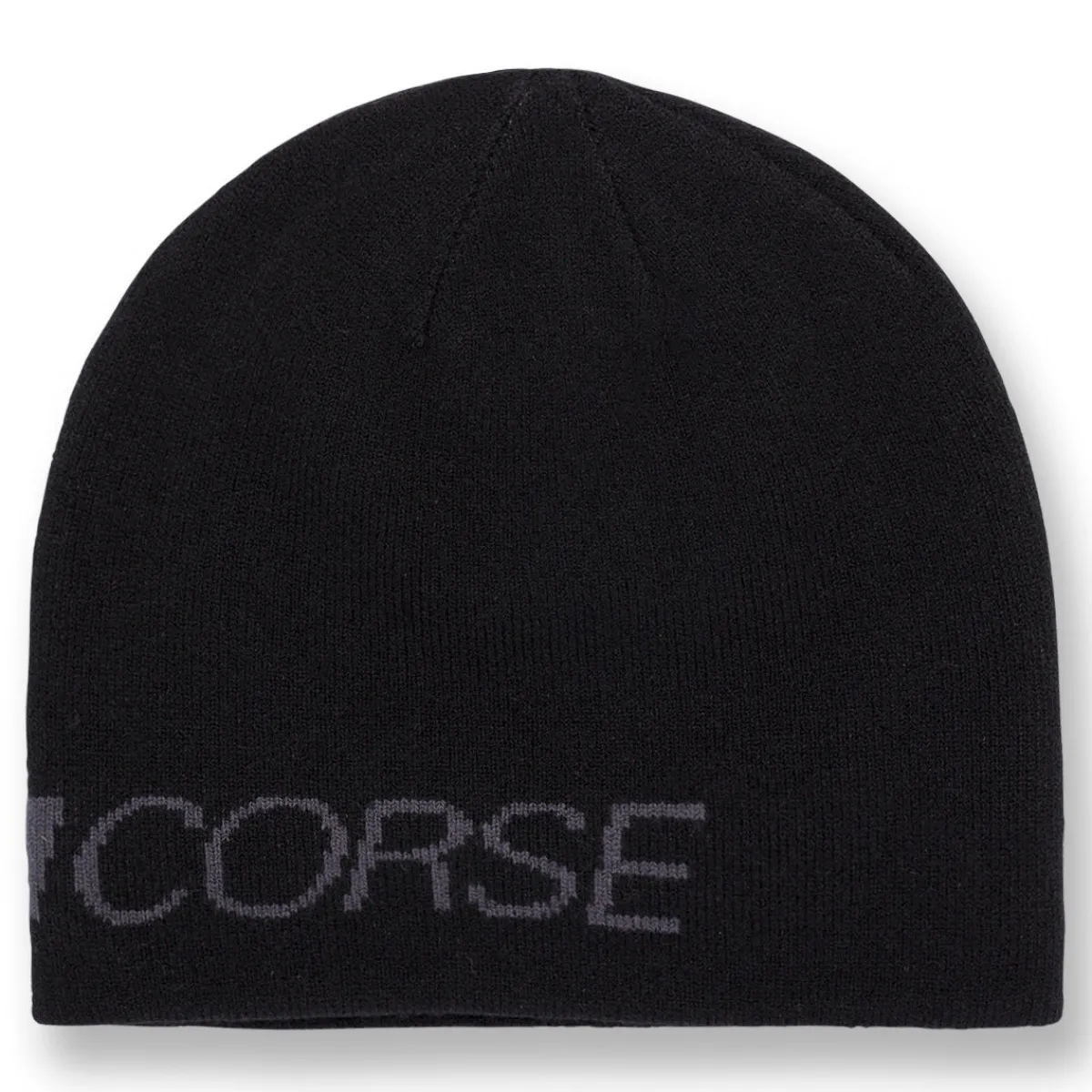 Berretto da uomo reversibile nero in maglia con logo a contrasto Corse Uomo Cappellini|Abbigliamento Ducati