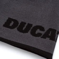 Berretto da uomo reversibile nero in maglia con logo a contrasto Corse Uomo Cappellini|Abbigliamento Ducati