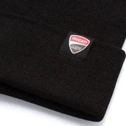 Outlet Berretto nero da uomo con logo Corse Uomo Cappellini|Abbigliamento Ducati