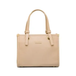Clearance Borsa a mano beige da Donna con manico dettaglio nodo Donna Borse A Mano|Scarpe Eleganti