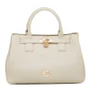 Clearance Borsa a mano bianco off-white da Donna con dettaglio lucchetto Donna Borse A Spalla