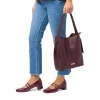 Online Borsa a mano Bordeaux da Donna con logo Donna Borse A Mano