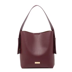 Online Borsa a mano Bordeaux da Donna con logo Donna Borse A Mano