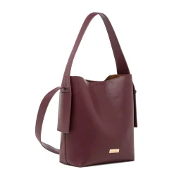 Online Borsa a mano Bordeaux da Donna con logo Donna Borse A Mano