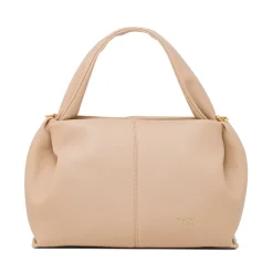 Borsa a Mano da Donna Beige con Manico Imbottito Donna Borse A Mano