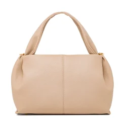 Borsa a Mano da Donna Beige con Manico Imbottito Donna Borse A Mano