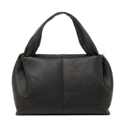 New Borsa a Mano da Donna Nera con Manico Imbottito Donna Borse A Mano