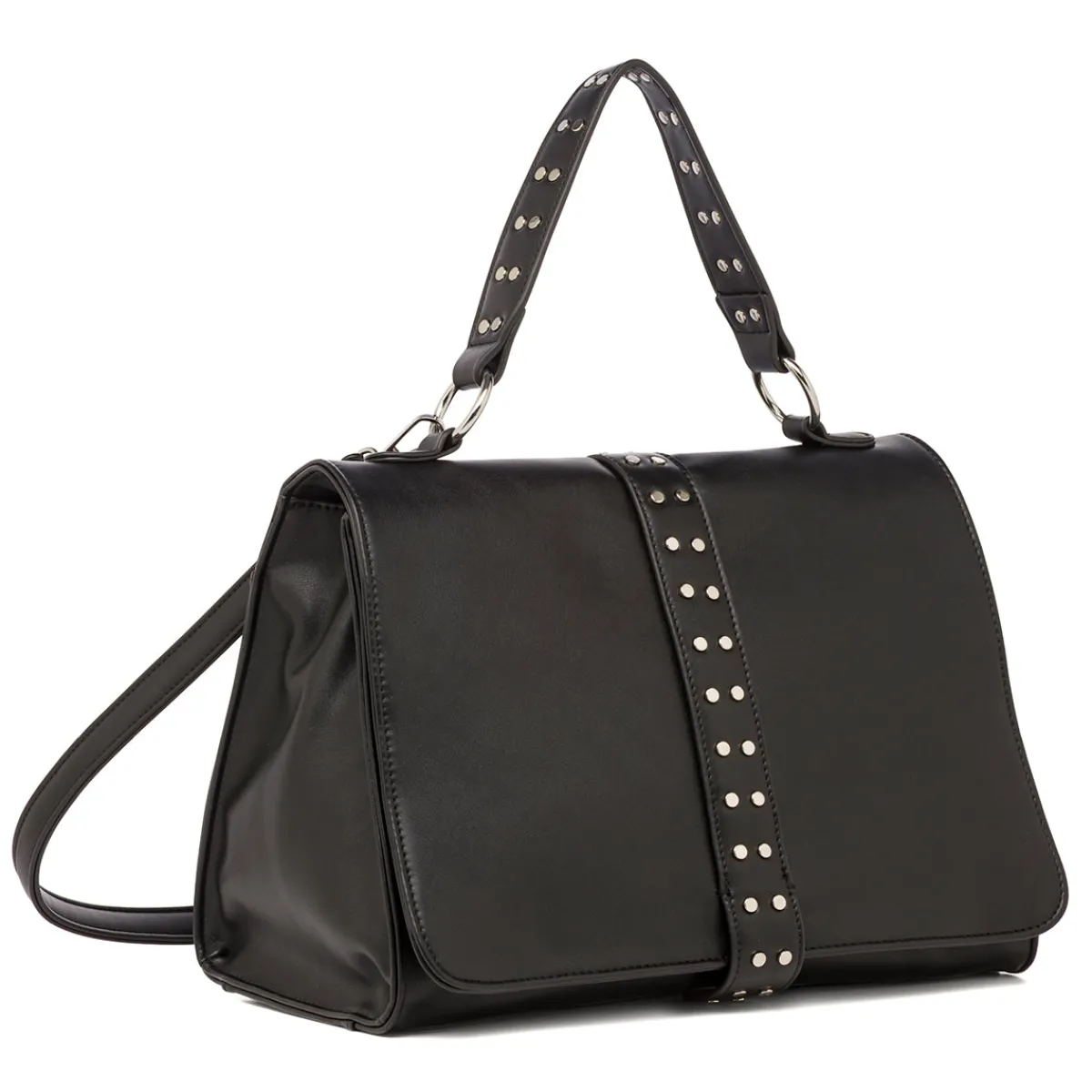 New Borsa a Mano da Donna Nera con Borchie Donna Borse A Mano