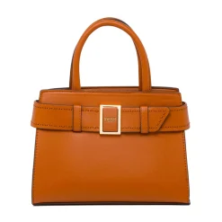 New Borsa a Mano da Donna Ocra con Fibbia Elegante Donna Borse A Mano