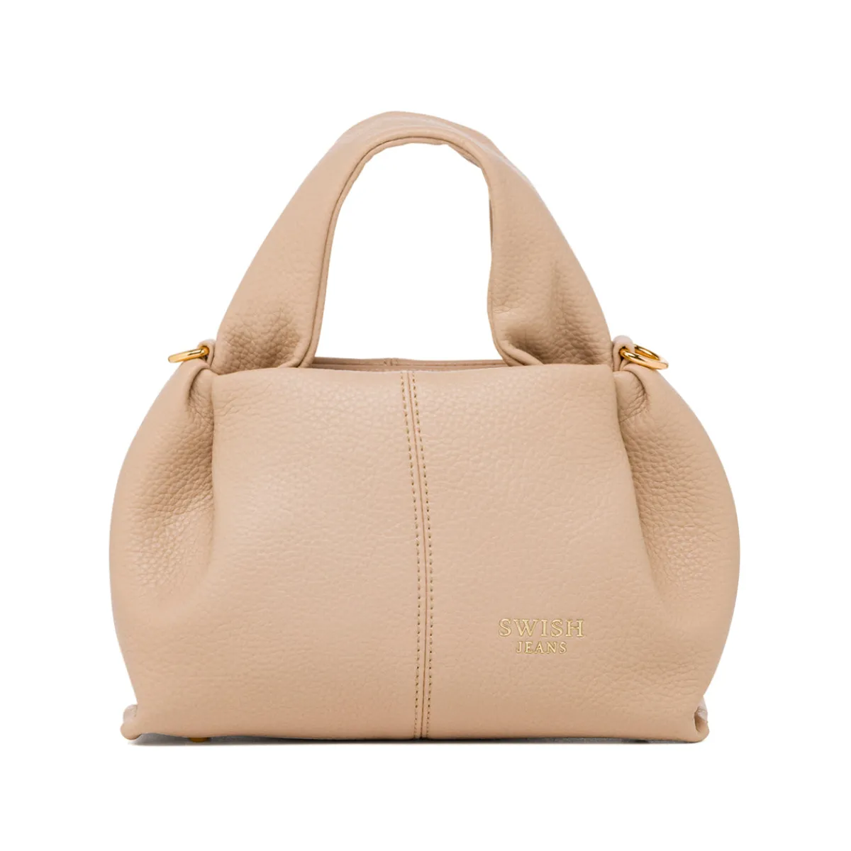 New Borsa a Mano da Donna Taupe con Tracolla Regolabile Donna Borse A Mano