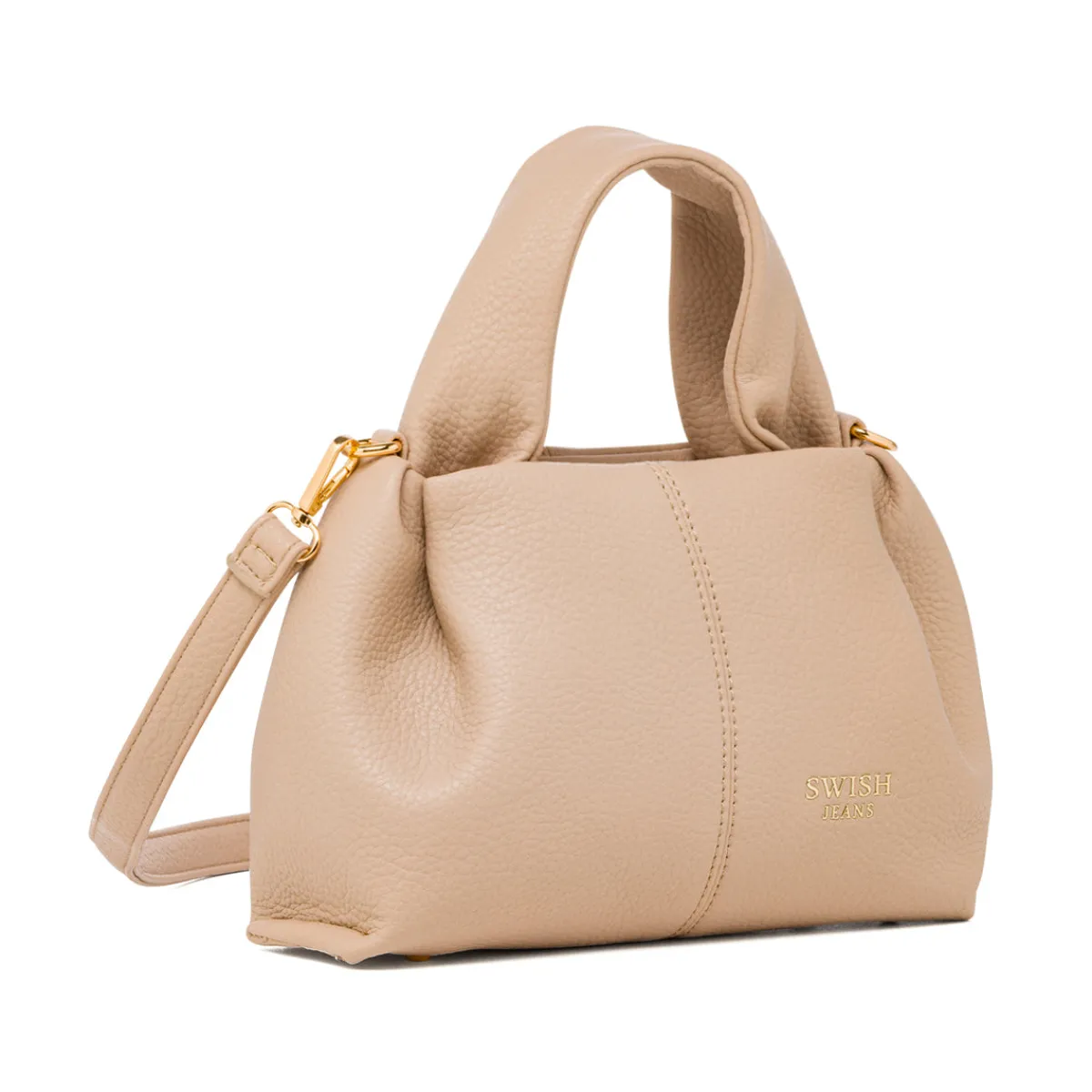 New Borsa a Mano da Donna Taupe con Tracolla Regolabile Donna Borse A Mano