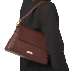 Online Borsa a mano marrone da Donna con logo Donna Borse A Mano