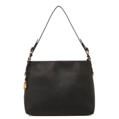 Outlet Borsa a mano nera da Donna con ciondolo Donna Borse A Mano