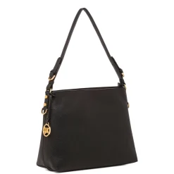 Outlet Borsa a mano nera da Donna con ciondolo Donna Borse A Mano